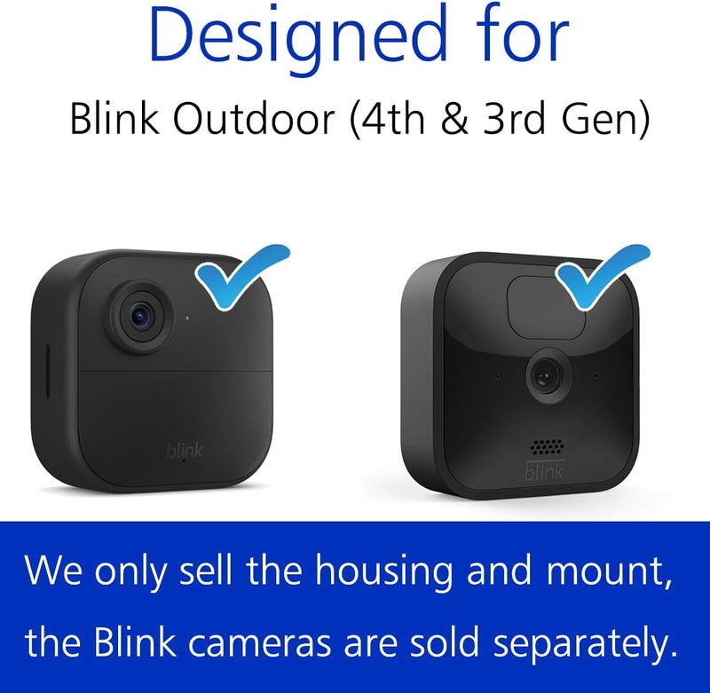 Mamerry All-New Blink Outdoor 4 Camera Wall Mount, Weatherproof Protective Housing and 360° Adjustable Mount with Blink Sync Module 2 Mount for 4th 3rd Gen - Blink Camera Not Included (3 Pack, Black) - Image 3